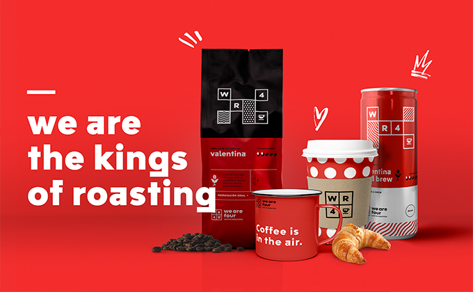 We Are Four Coffee - Estrategia e identidad de marca